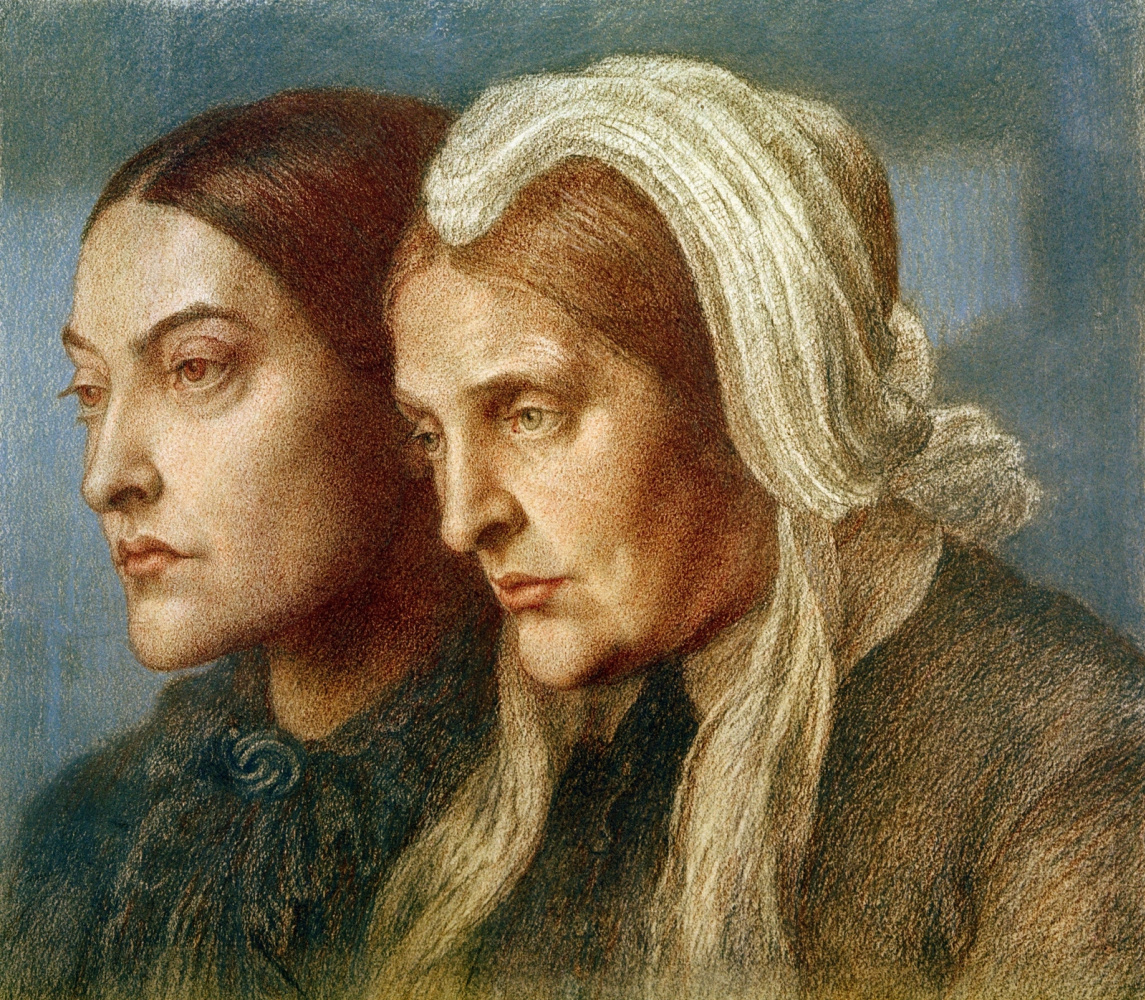 Dante Gabriel Rossetti. Sisters Christina and Frances Rossetti Marie