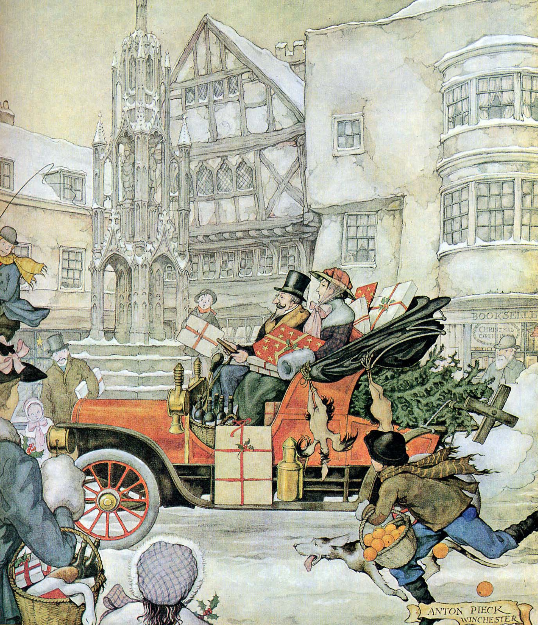 Иллюстрированная картина. Антон пик художник. Антон пик anton Pieck (1895-1986. Голландский художник Антон пик. Голландский художник anton Pieck.