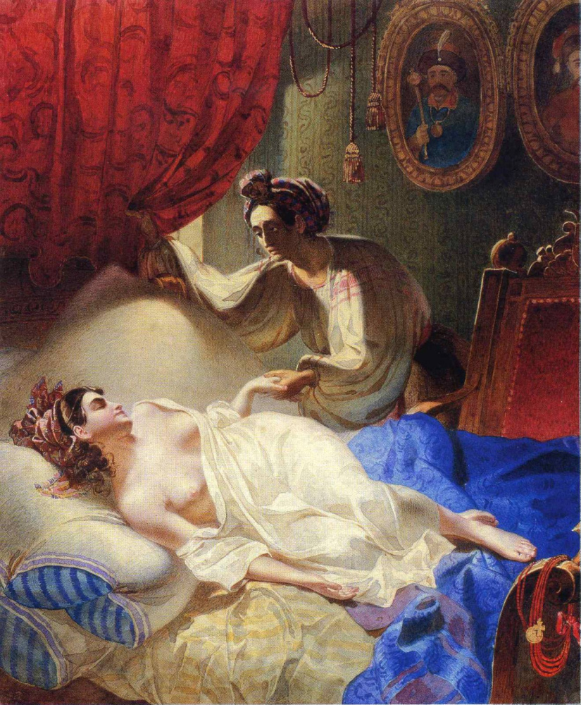 Maria (illustration for "Poltava by A. Pushkin)