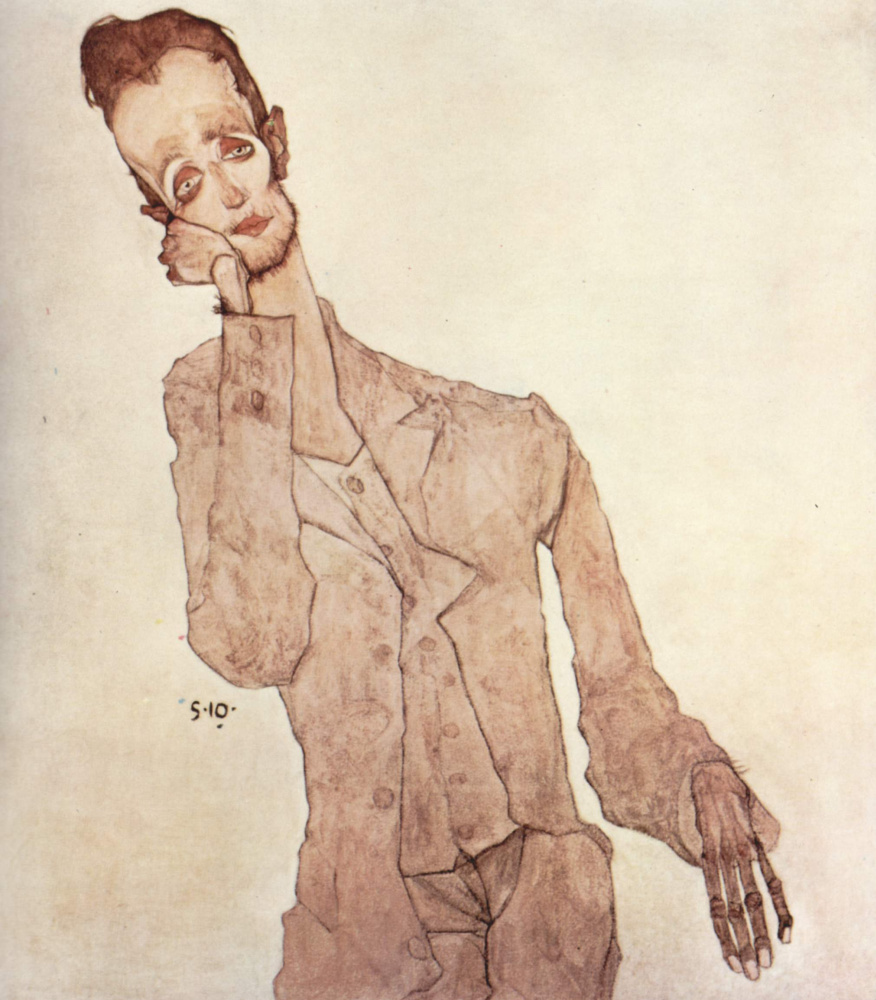 Egon Schiele. Portrait Of Charles Zakowska