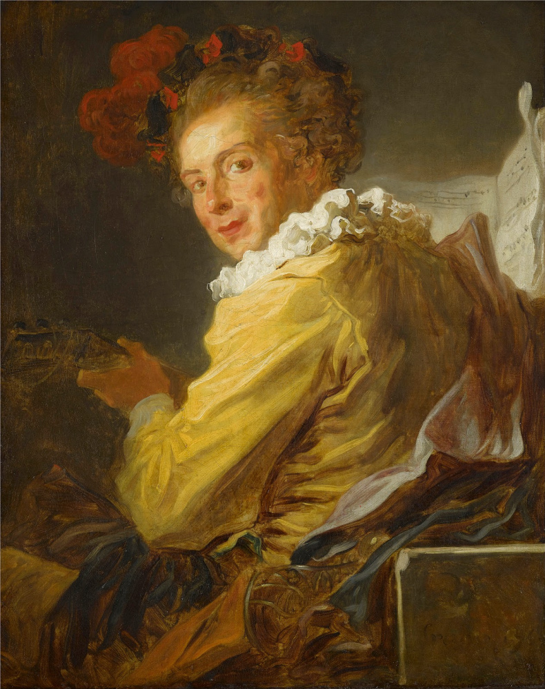 Jean-Honore Fragonard. Portrait of Monsieur de La Breteche