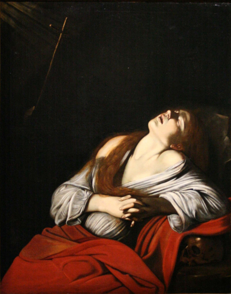 Louis Finson. Ecstasy of Mary Magdalene (copy from Caravaggio)