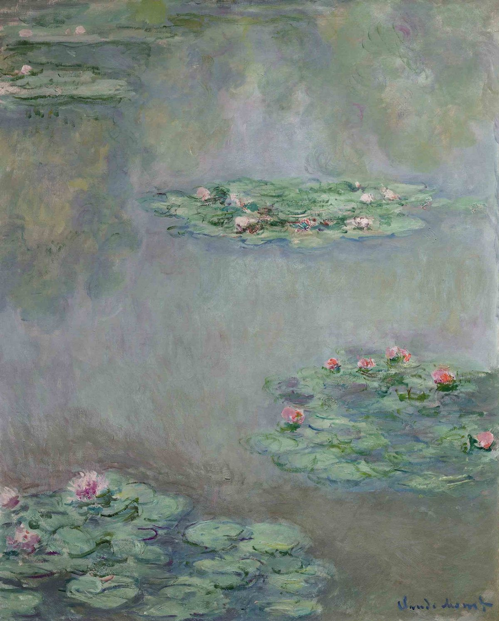 Claude Monet Lirios de agua, 1908, 81×100 cm: Descripción de la obra |  Arthive