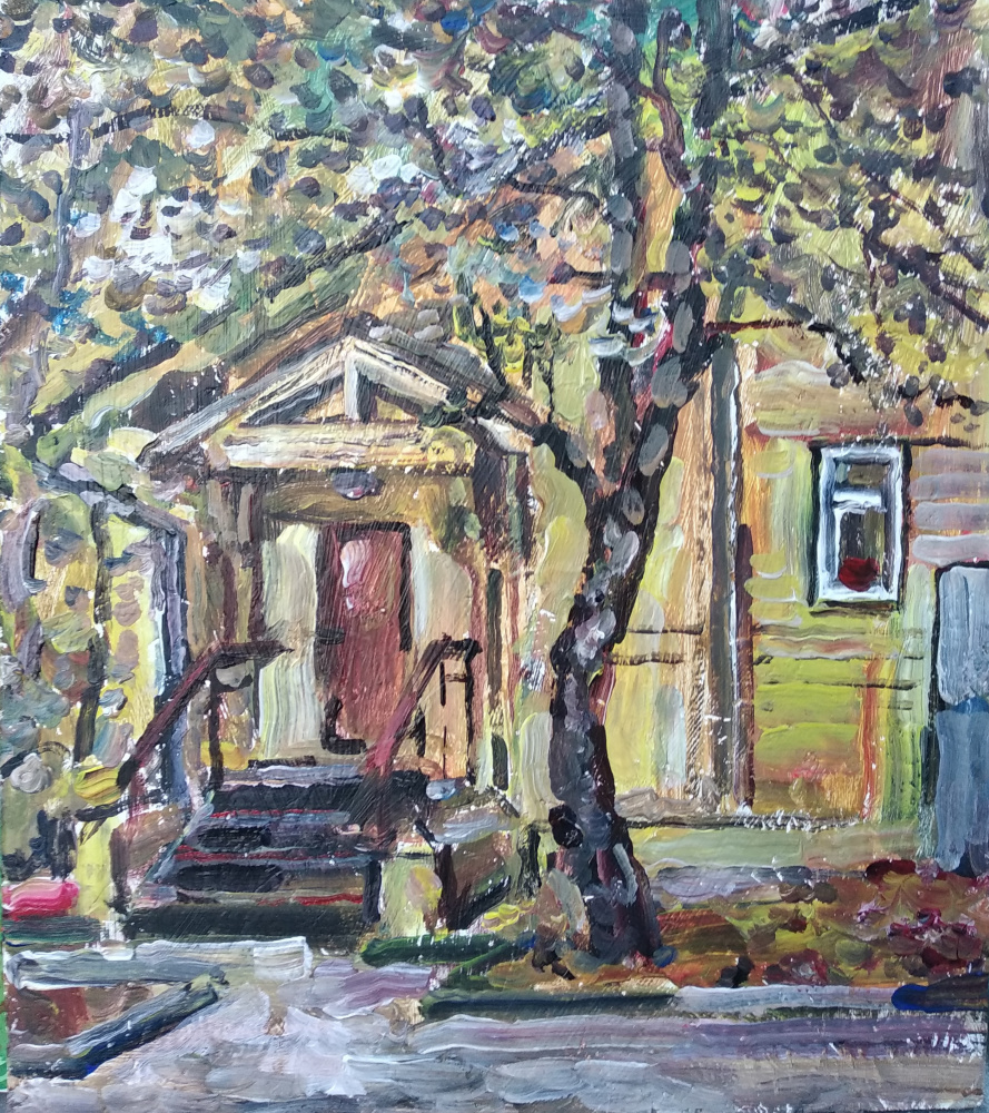 Painter Anna Yaguzhinskaya -Artist. View from Pokrovsky Boulevard