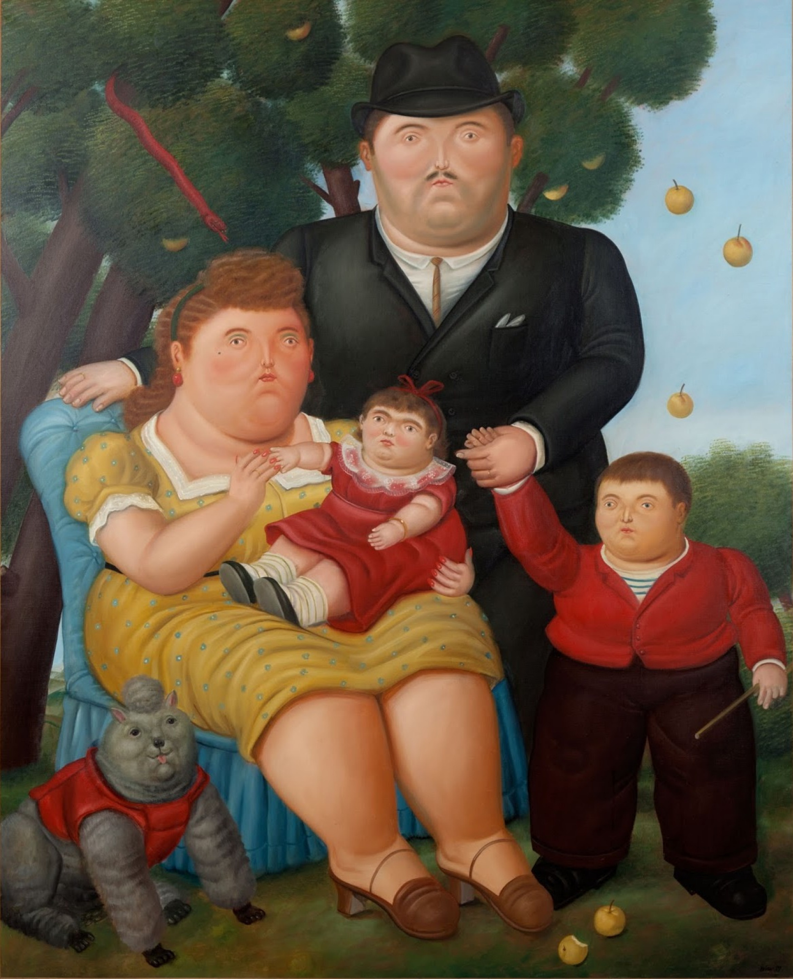 Fernando botero Family, 1989, 195×214 cm: Descripción de la obra | Arthive