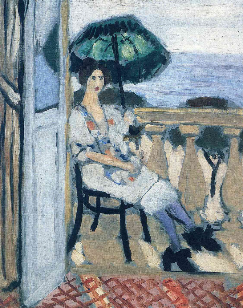 Henri Matisse. Woman holding umbrella