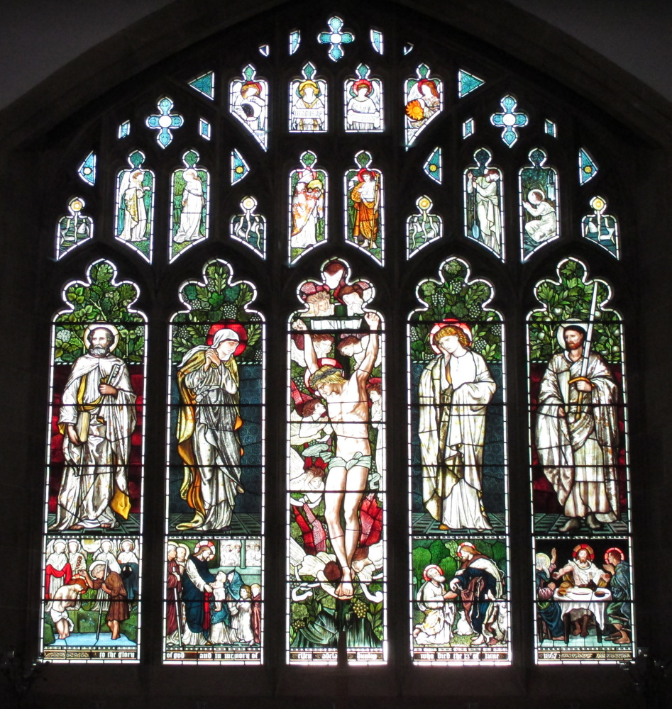 William Morris. East window of the Church of Jesus, Trutbeck, Cambria (co-authorship with Edward Burne-Jones and Ford Madox Brown)