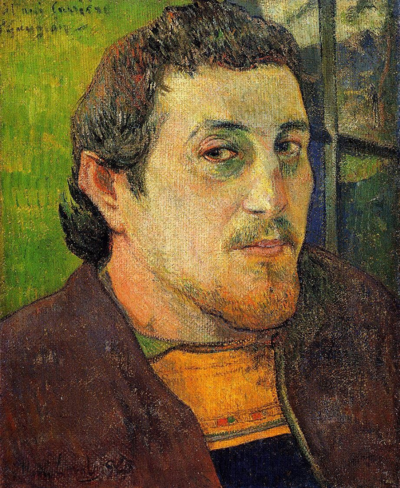 Paul Gauguin Self Portrait Dedicated to Carrière 1888: Descripción de
