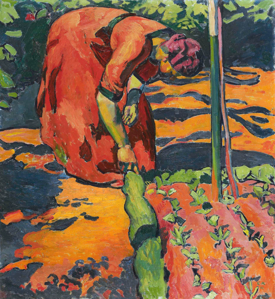 Cuno Amiet. The woman in the garden