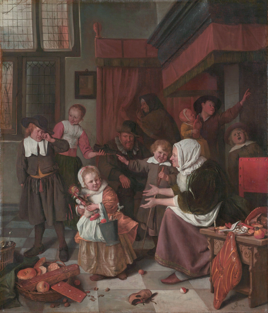 Jan Steen. The Feast Of St. Nicholas