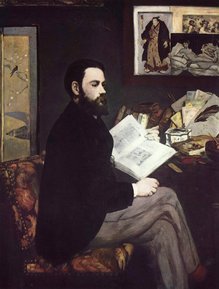 Edouard Manet. Portrait Of Emile Zola