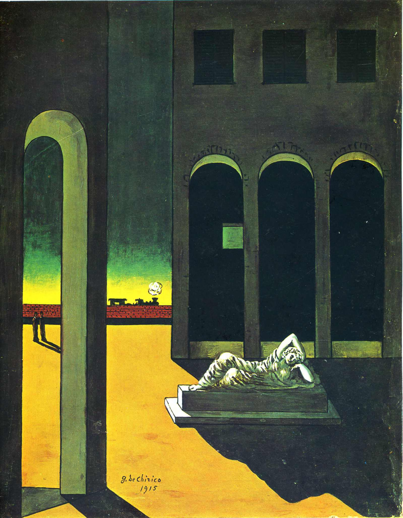Giorgio de Chirico Light and shadow, 1915 : Descriptif de l'œuvre