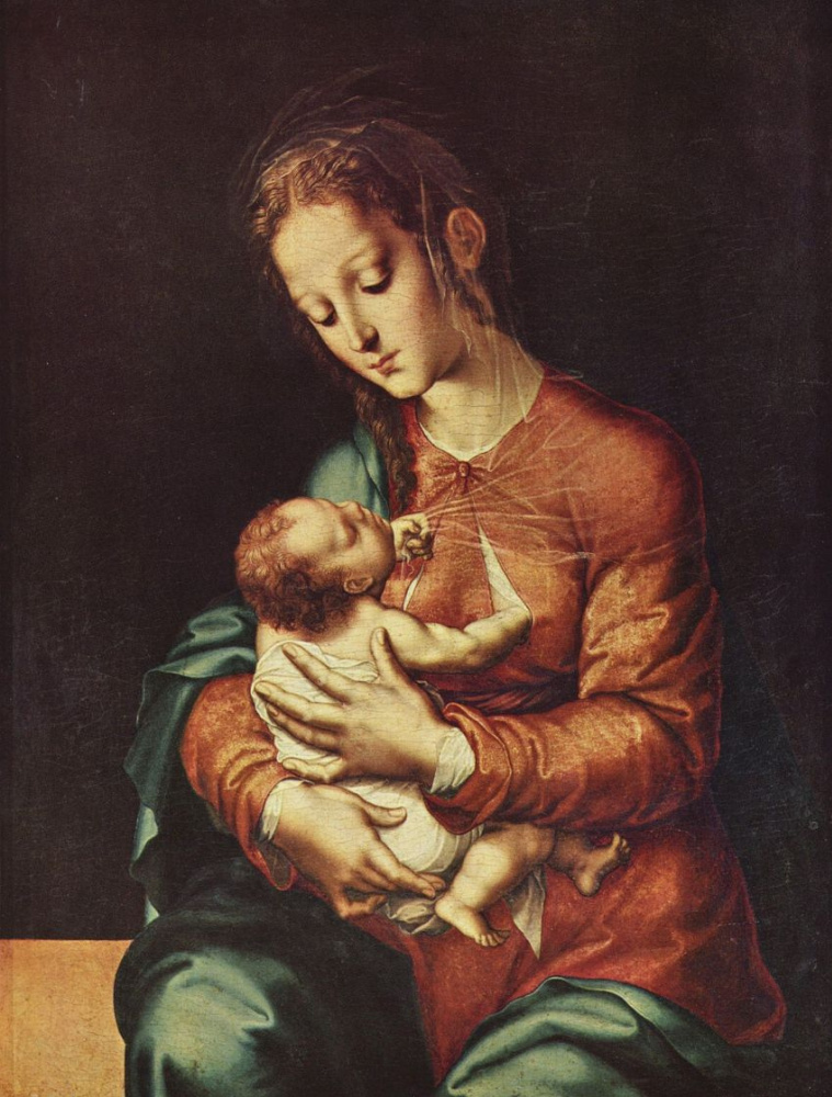 Luis de Morales. Mary with child