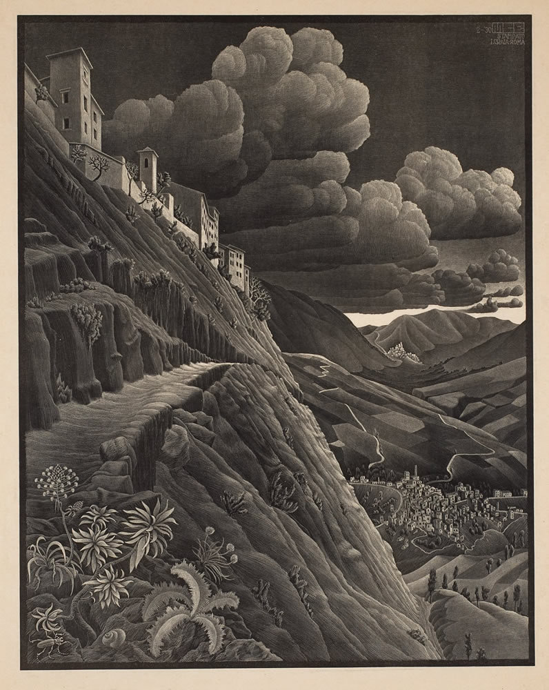 Maurits Cornelis Escher. Castrovalva, Abruzzi