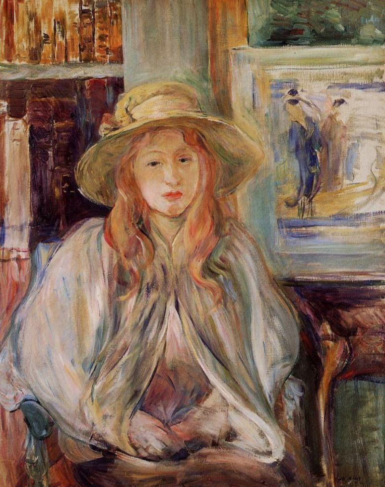 Berthe Morisot. Girl in a straw hat