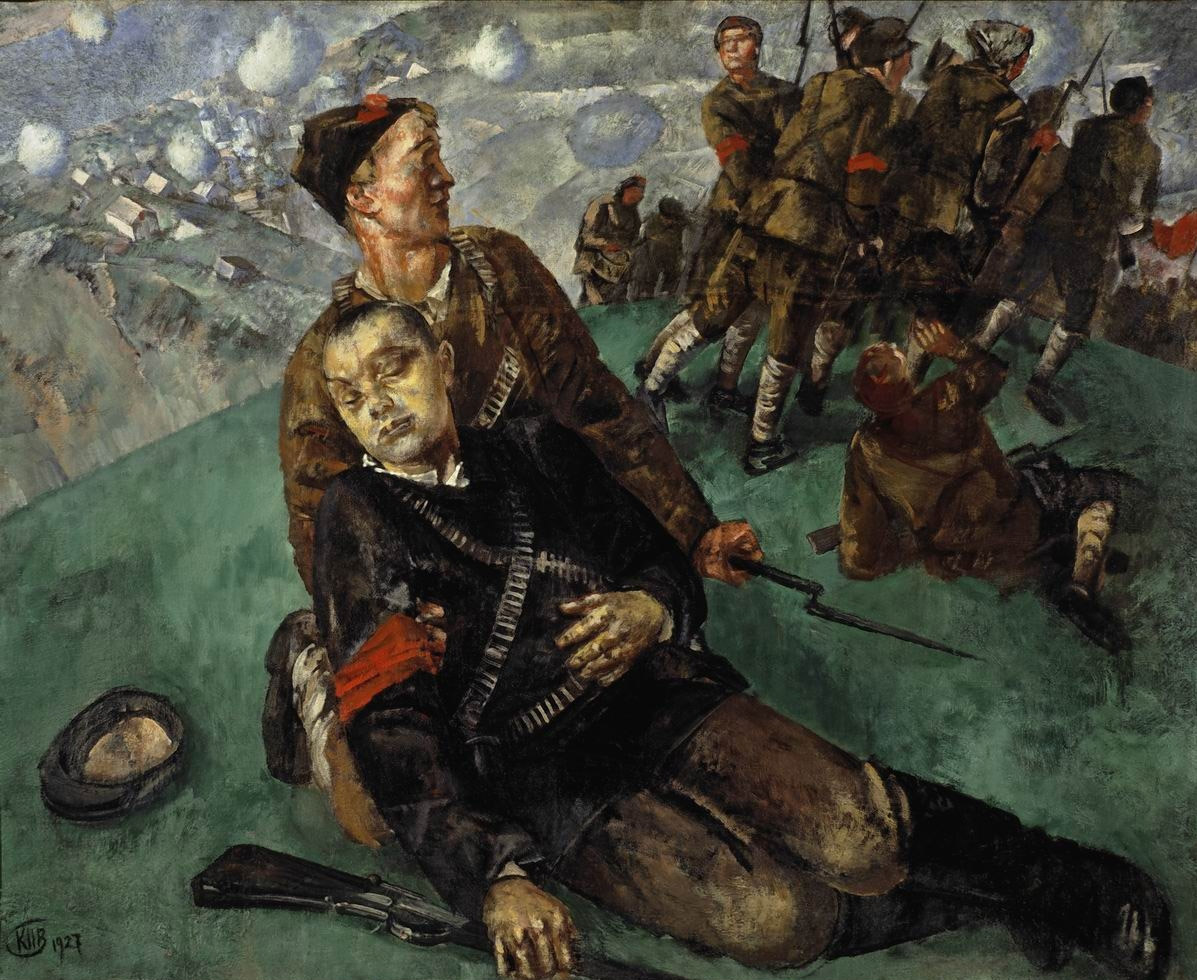 Kuzma Sergeevich Petrov-Vodkin. The death of the Commissioner