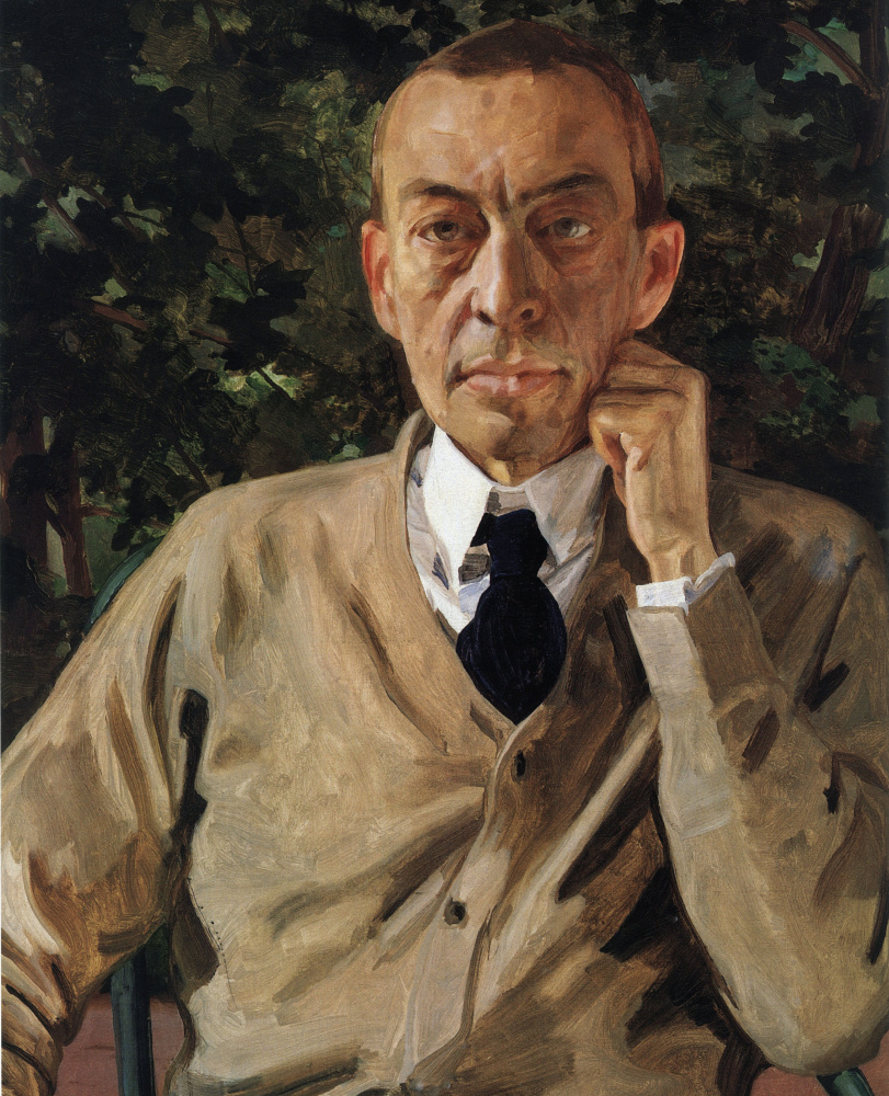 Konstantin Somov. Portrait of the composer Sergei Rachmaninoff