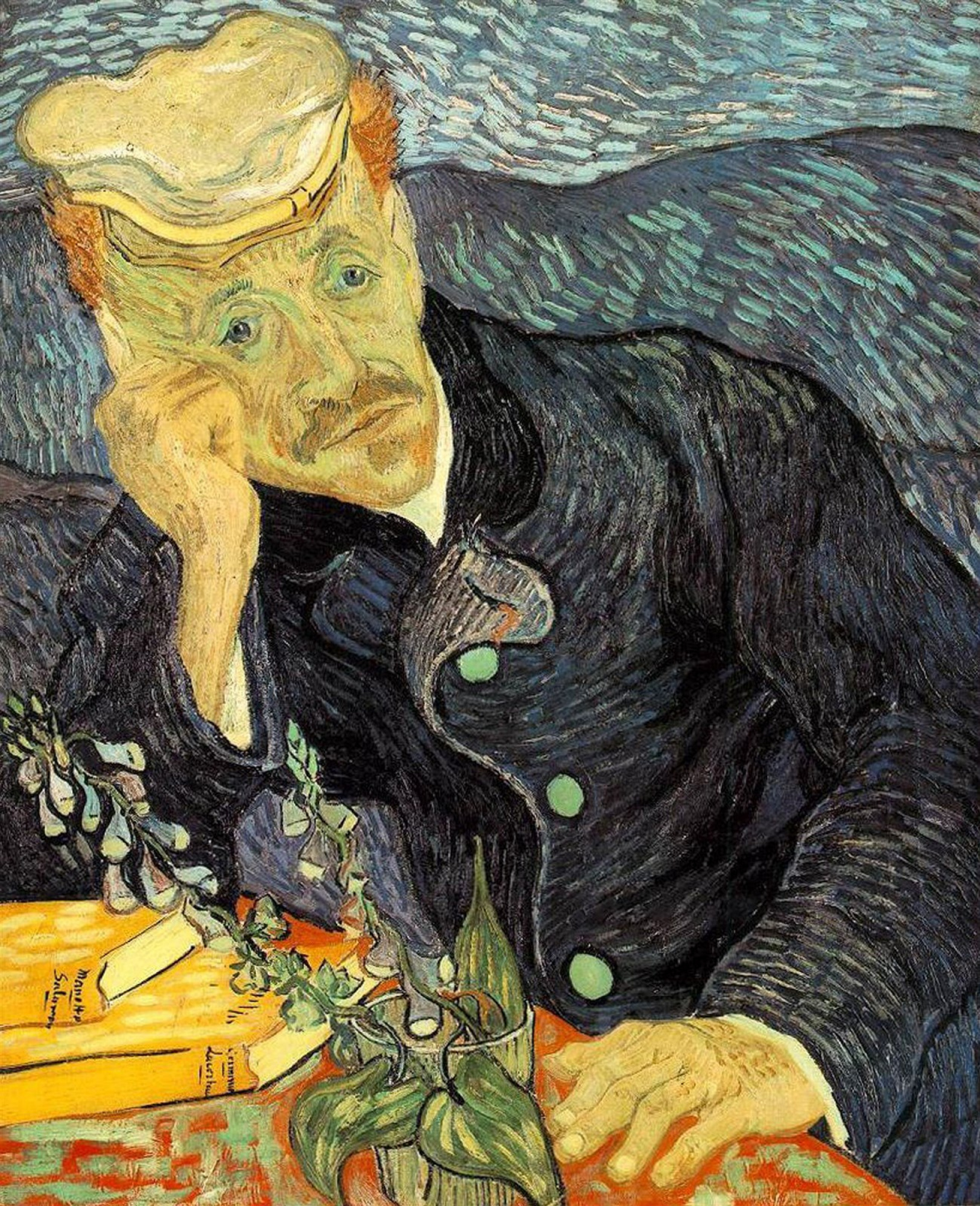 Винсент Ван Гог - Портрет доктора Гаше, 1890, 56×67 см: Описание  произведения | Артхив