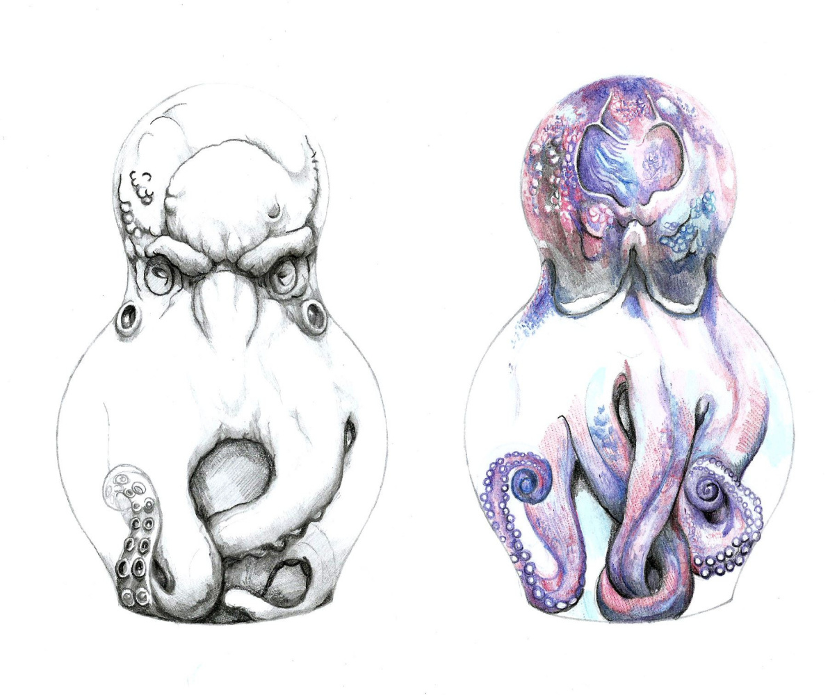 Matreshka-octopus (Cthulhu)