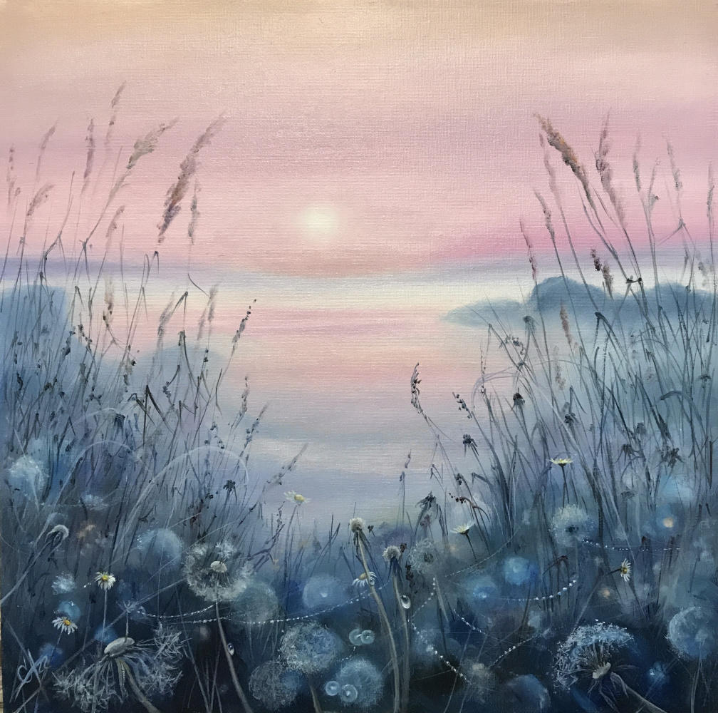 Svetlana Arkhipova. Meadow grasses at sunset