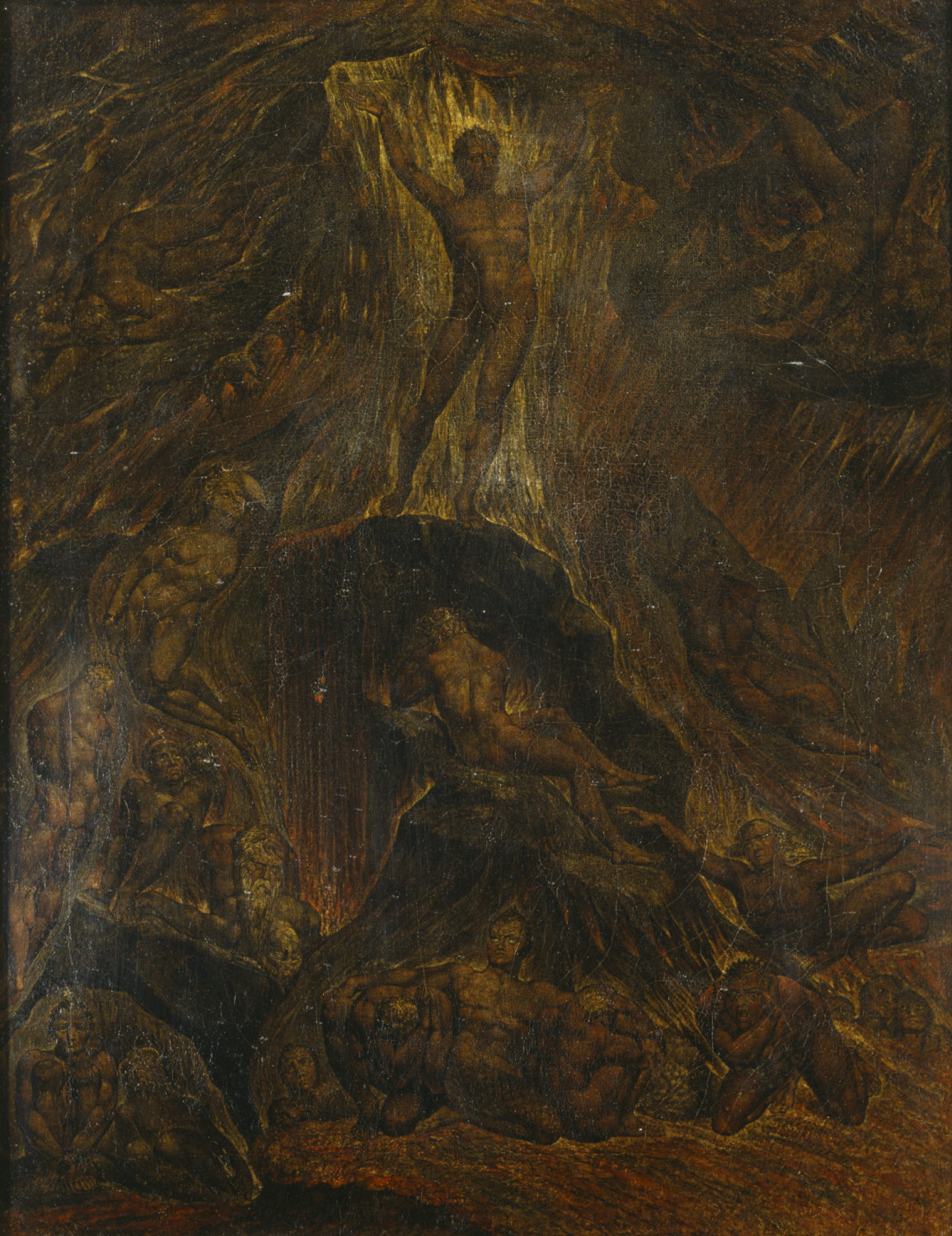 Купить цифровую версию картины: Уильям Блейк - Сатана, призывающий свои  легионы. Иллюстрации к поэме Мильтона Потерянный рай, Petworth | Артхив