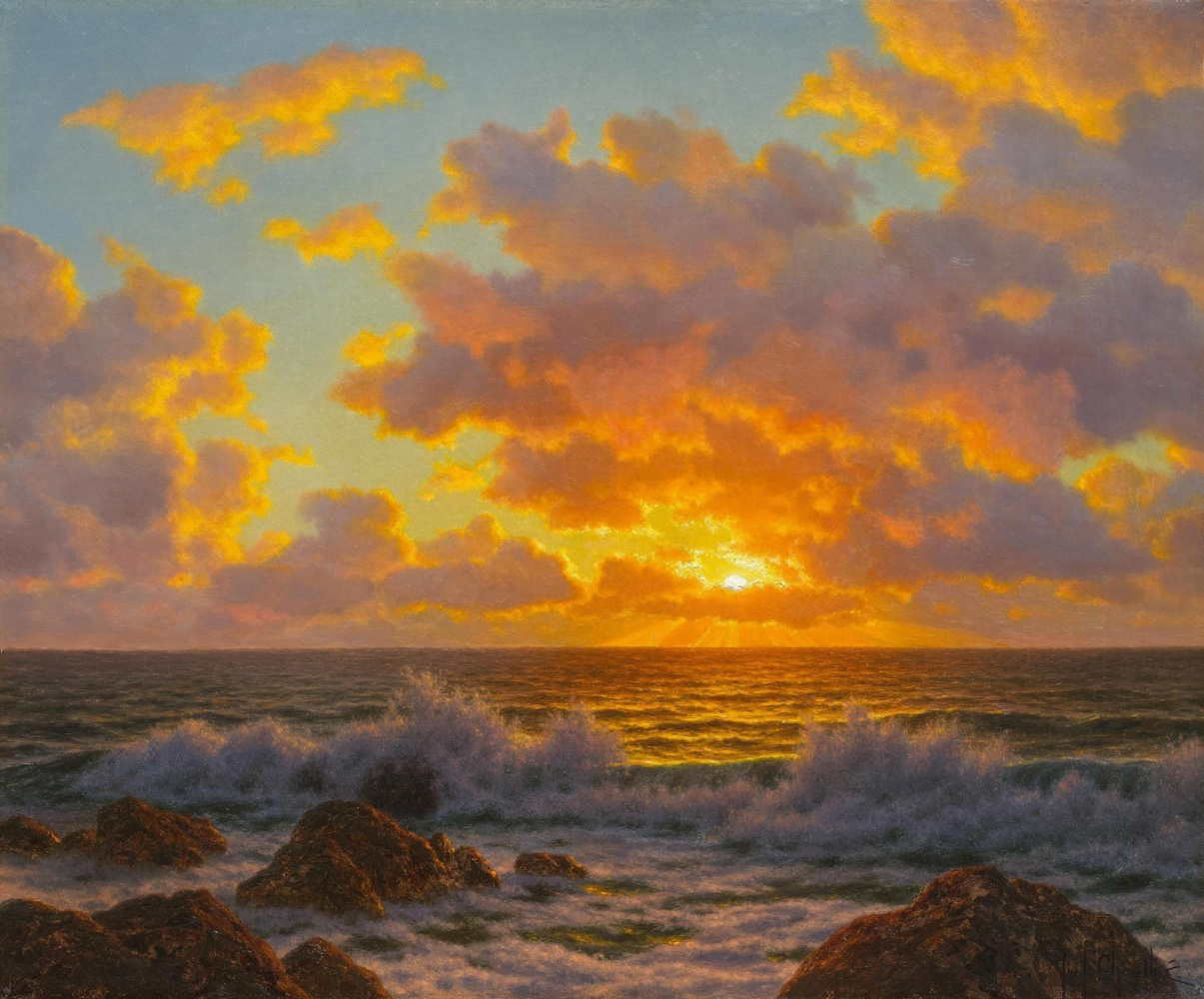 Ivan Choultsé. Sunset over the Adriatic