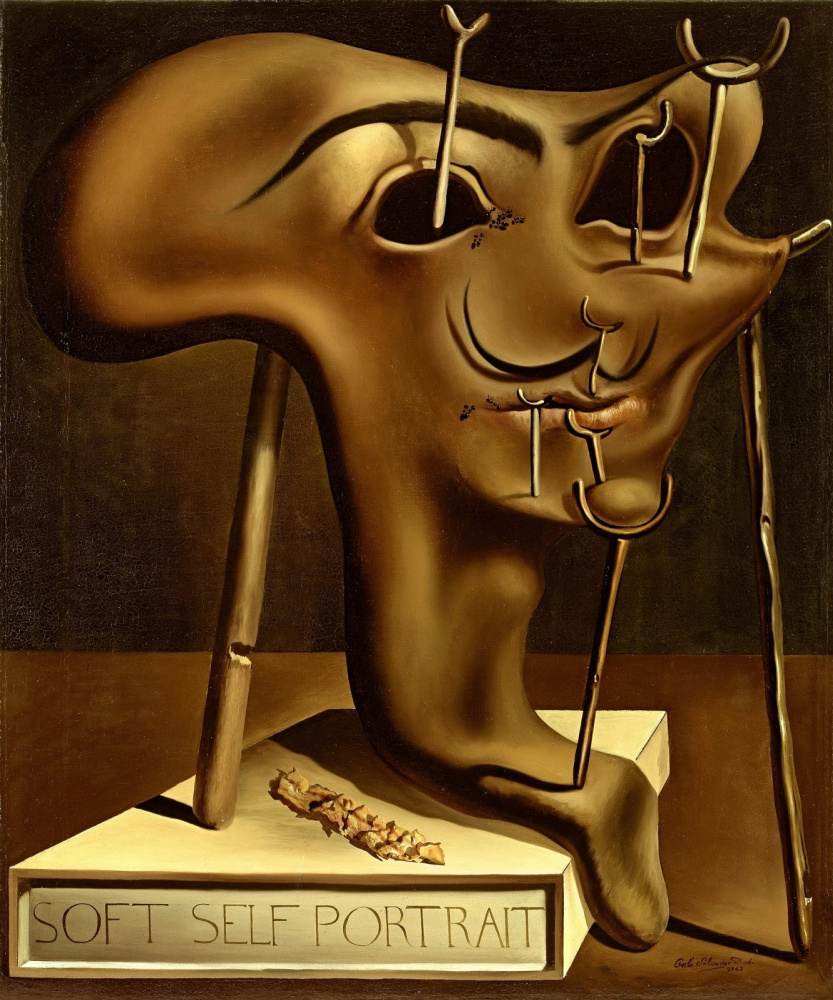 Salvador Dali. Soft self-portrait with fried bacon