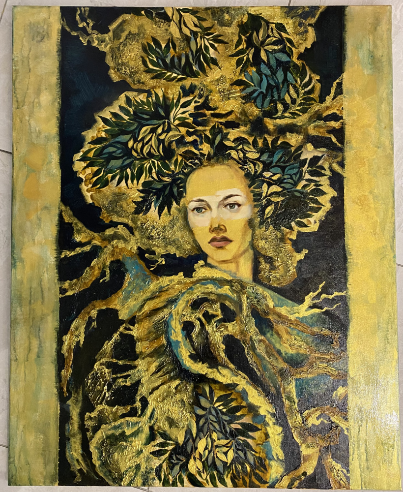 Irina Aleksandrovna Efrosinina. Painting "Forest Nymph"