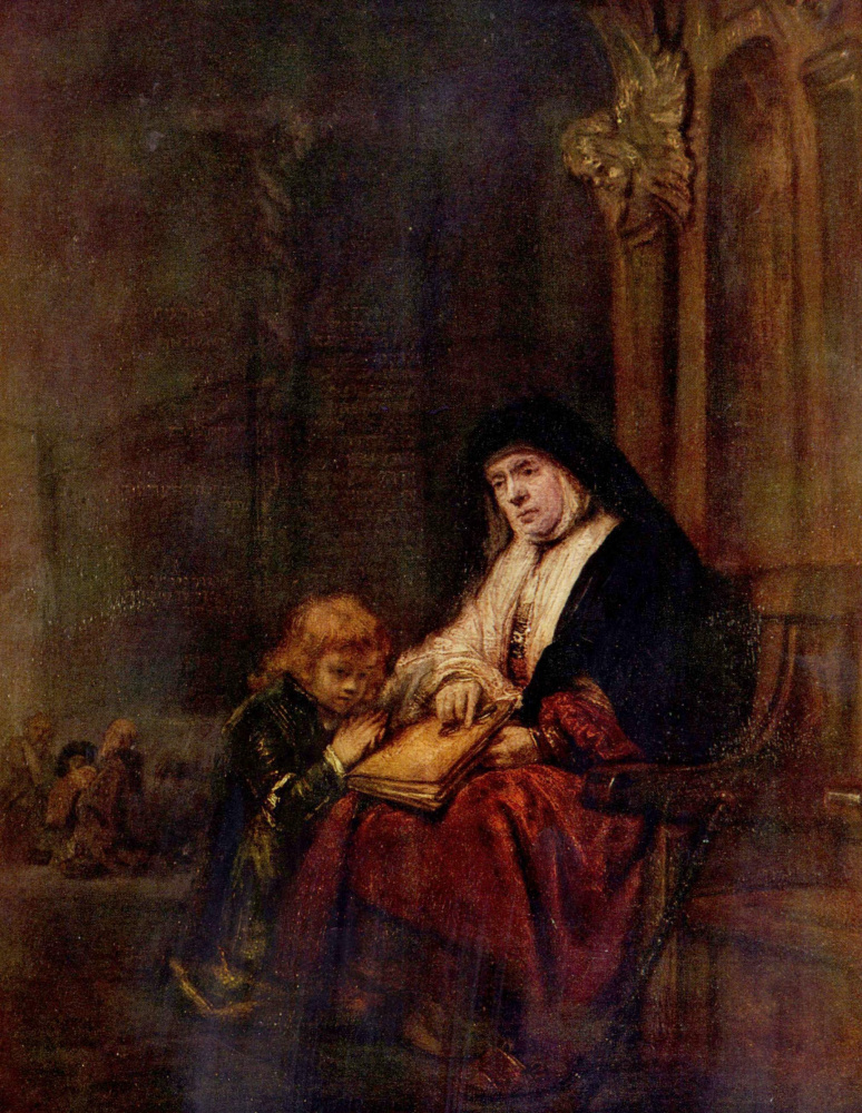 Willem Drost. Timothy and his grandmother