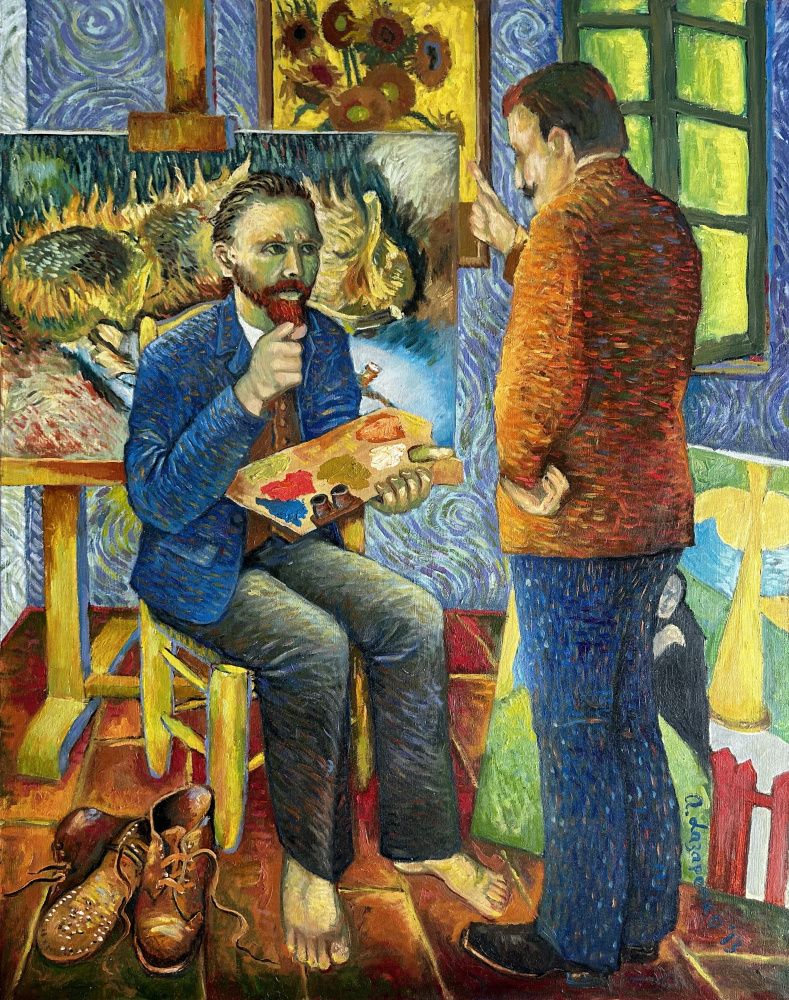 Andrew Lazarenko. Paul Gauguin offers several of his works for one of Van Gogh's sunflowers and is rejected