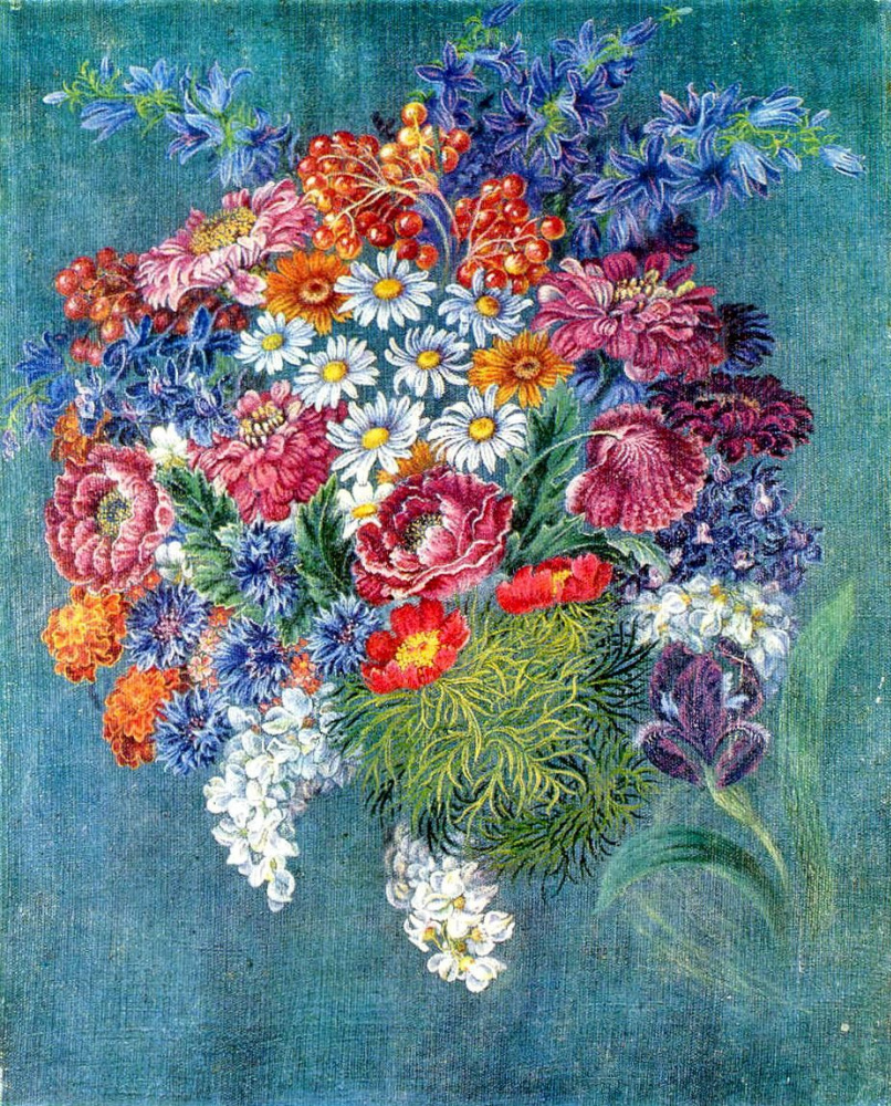 Kateryna Vasylivna Bilokur. A bouquet of flowers