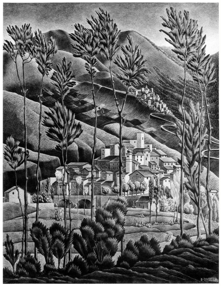 Maurits Cornelis Escher. Alfedena Abruzzi