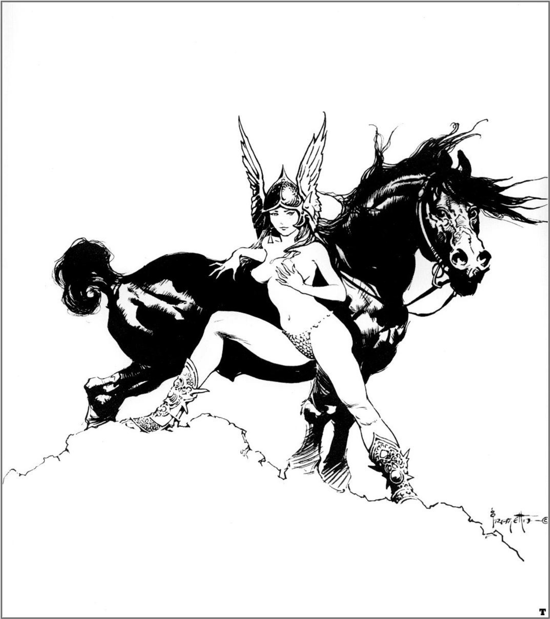 frazetta horse