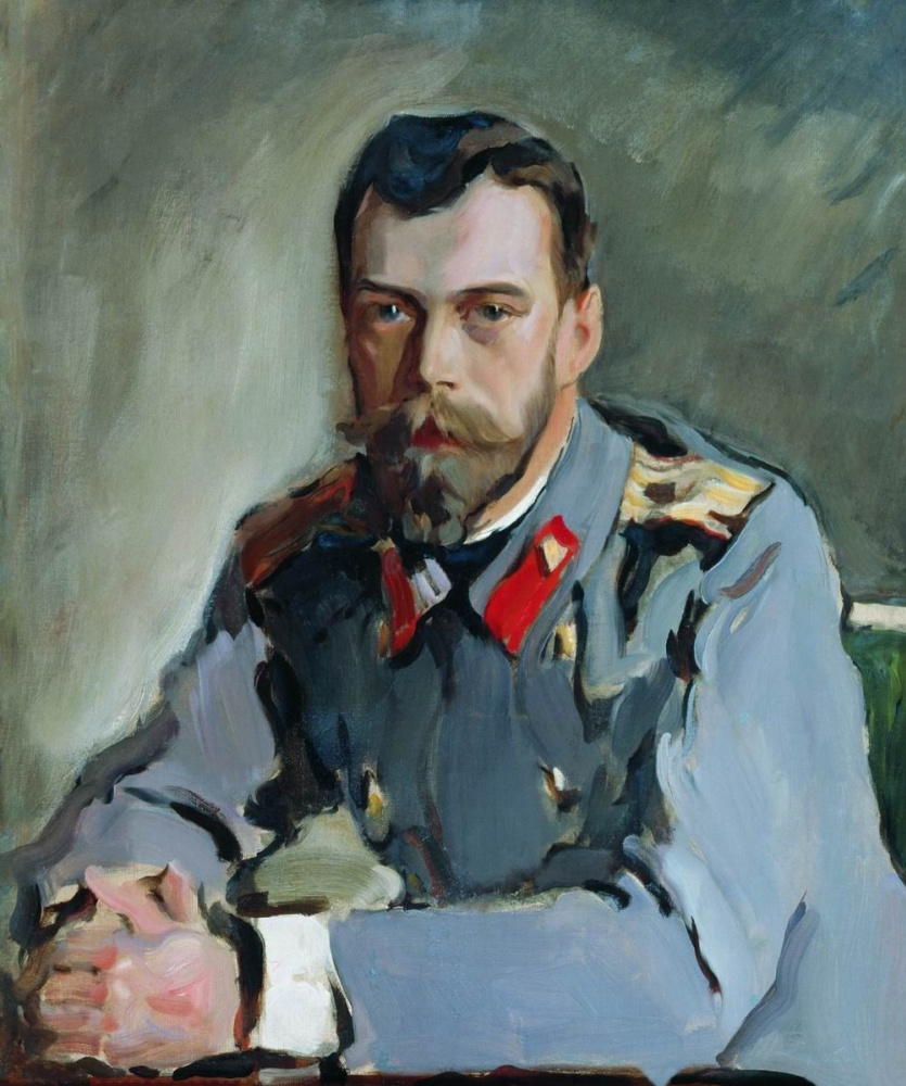 Valentin Aleksandrovich Serov. Portrait of Emperor Nicholas II (Portrait of Nicholas II in a gray jacket)