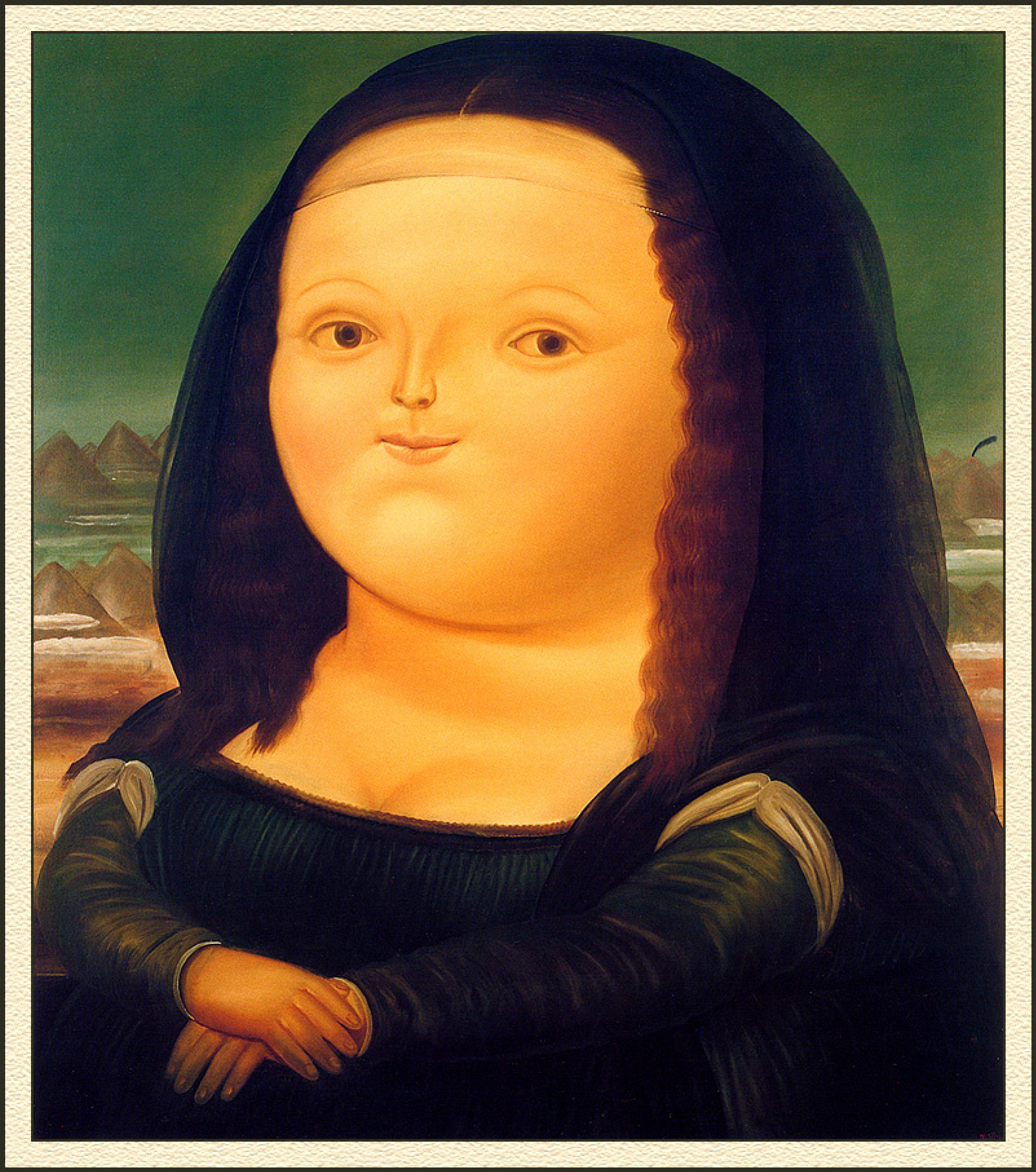 Monalisa. 1978. Óleo sobre tela. Museo Botero del Banco de la República.