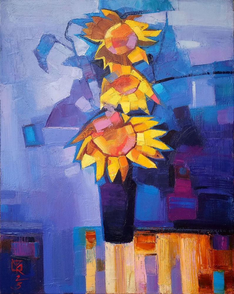 Vitaliy Viktorovich Kotenji. Winter Sunflowers