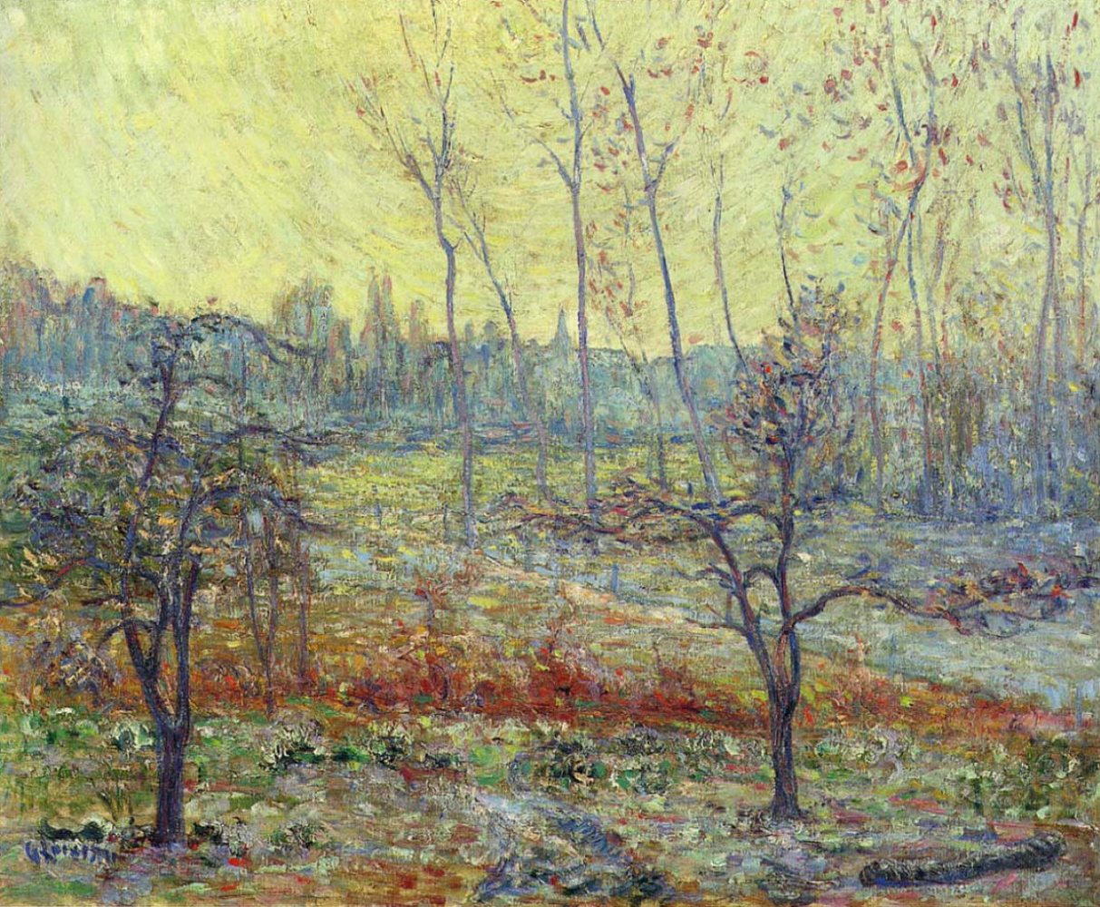 Gustave Loiseau. Landscape in winter with fog