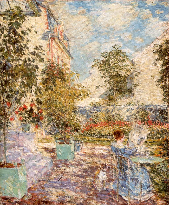 Childe Hassam In A French Garden 1897 55 65 Cm Descriptif De L   157239 