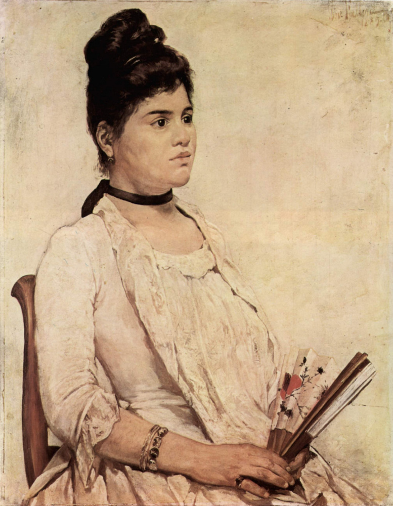 Giovanni Fattori. Portrait of the stepdaughter