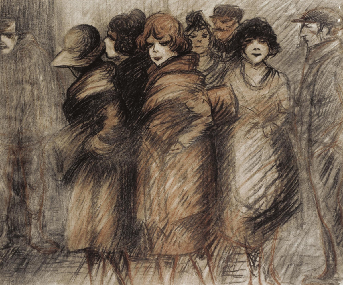 Theophile-Alexander Steinlen. Women on the street