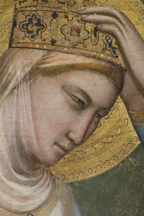 Джотто ди Бондоне. The Virgin Mary. Polyptych of Baroncelli. Fragment
