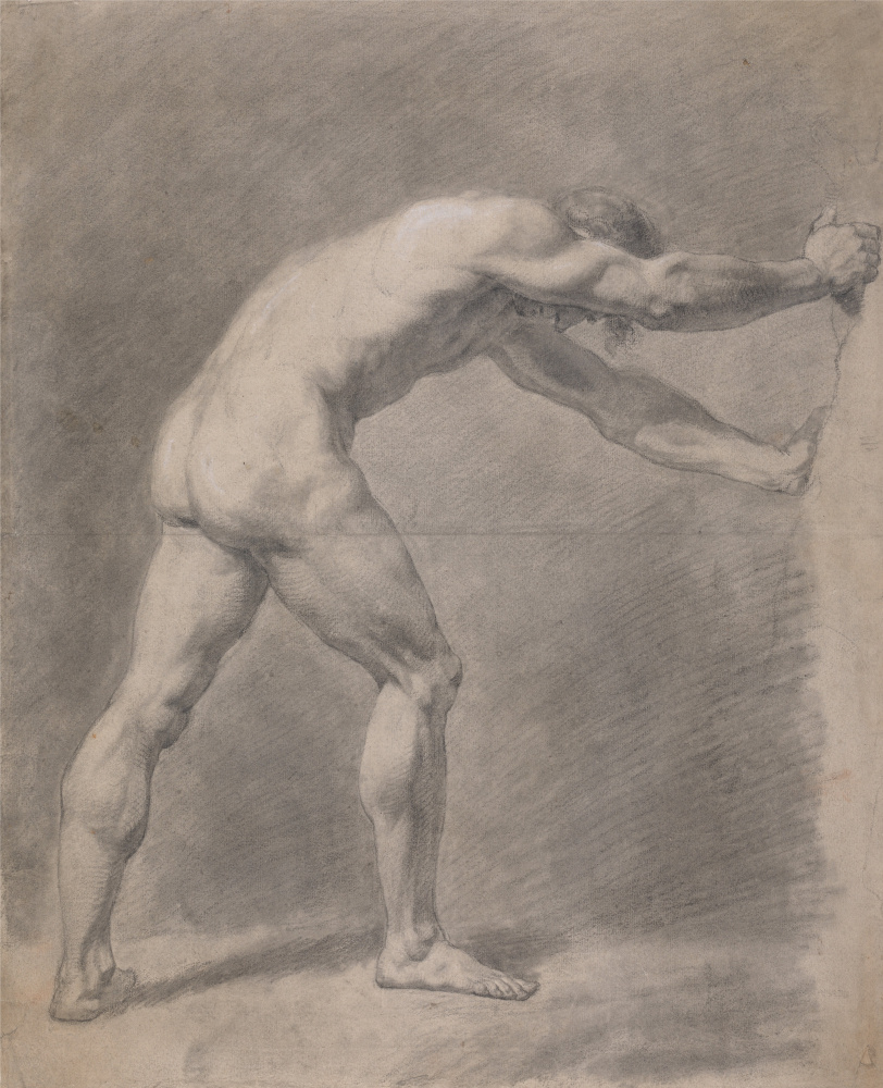 John Constable. A naked man pressed against the wall