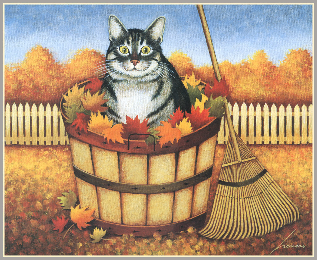 Lowell Herrero кошки осень