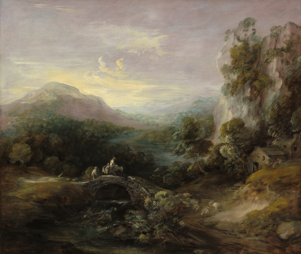 Thomas Gainsborough. Landscape with bridge