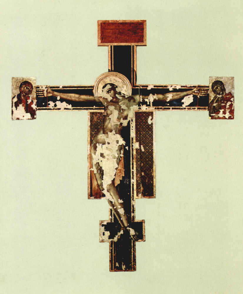 Cimabue (Chenny di Pepo). Crucifixion of Santa Croce in Florence, state after 1966
