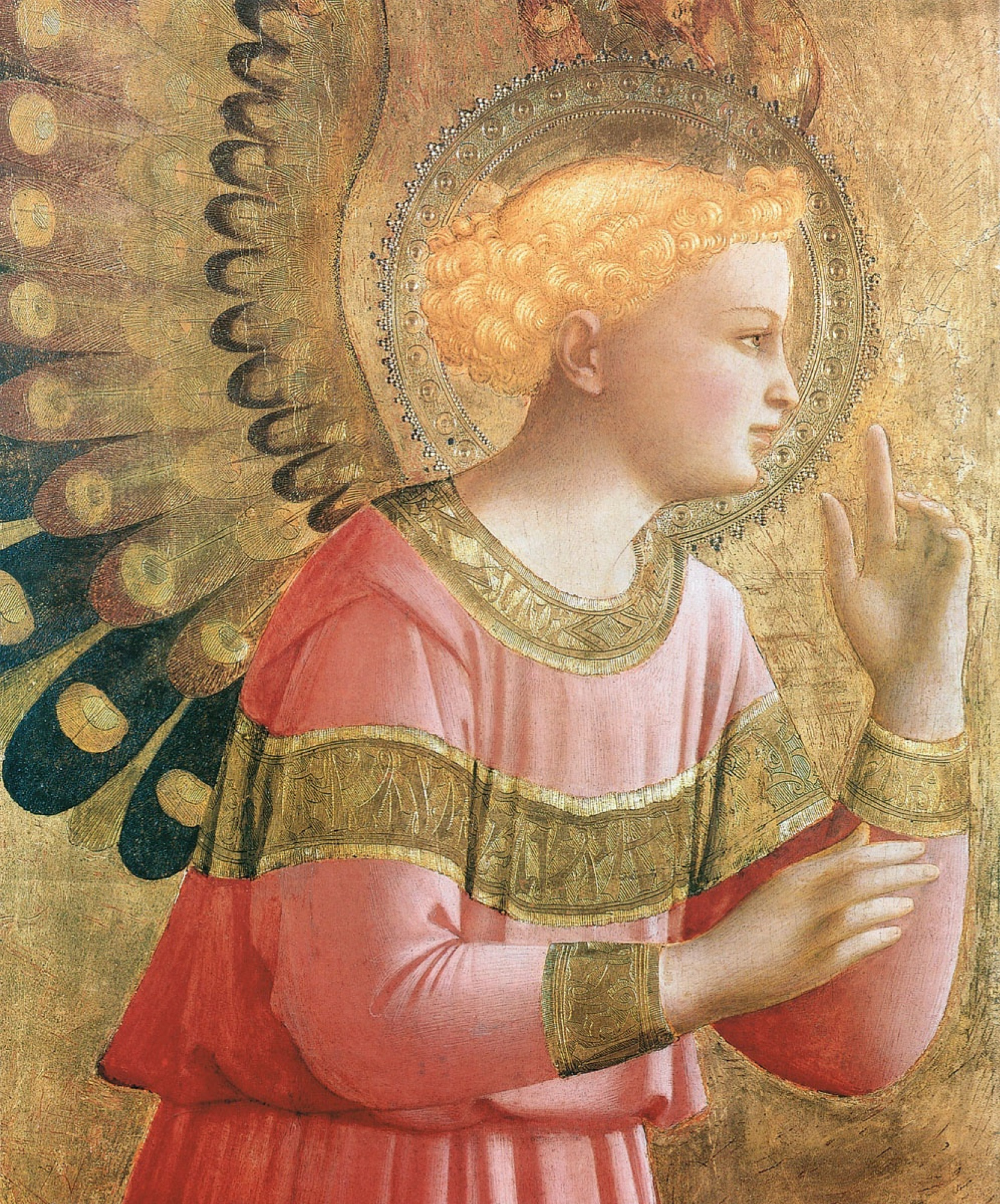 Фра Беато Анджелико - Ангел Благовещения, 1455, 27×33 см: Описание  произведения | Артхив