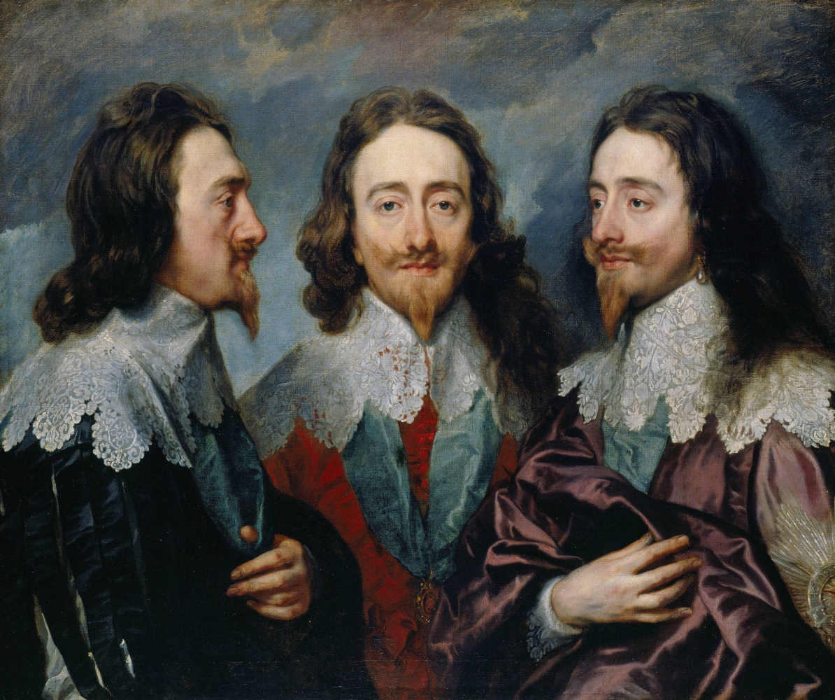 Anthony van Dyck. Triple portrait of Charles I, king of England
