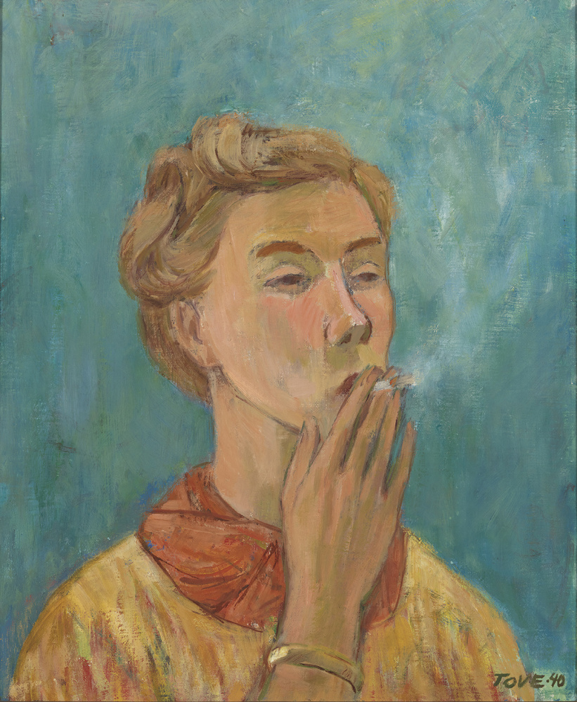 Tove Jansson. Smoking girl. Self portrait