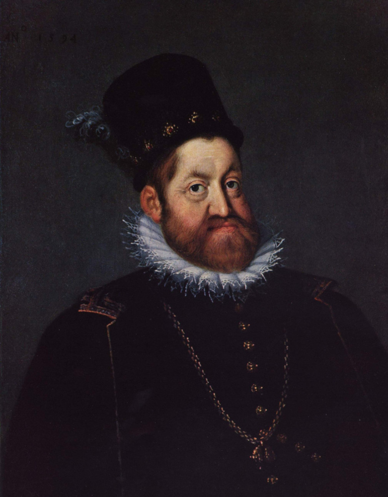 Josef the Elder Heinz. Portrait of Emperor Rudolf II