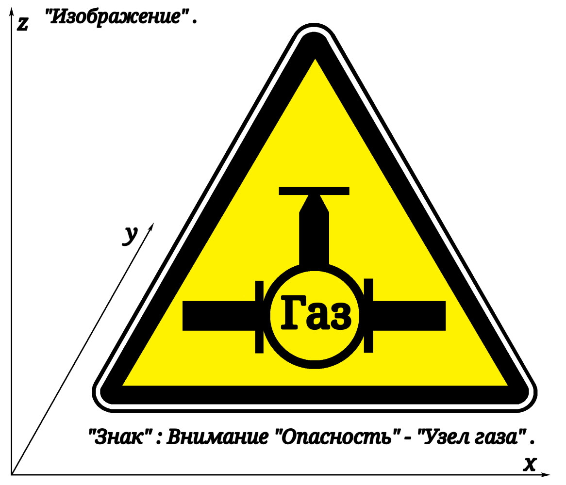 Знак внимание на машине